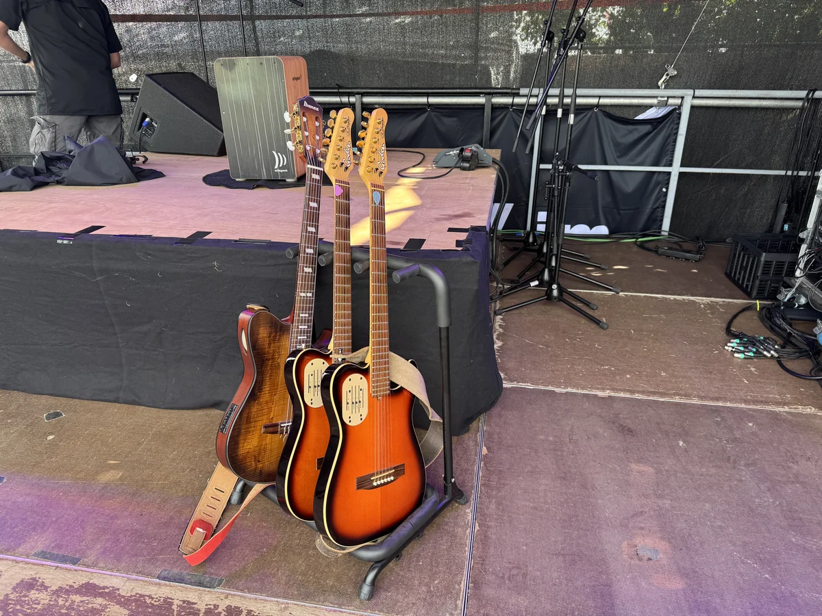 Meine Gitarren : 2x LR Baggs und 1x Ibanez